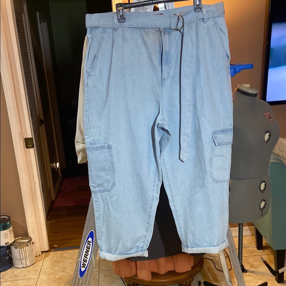 Jennifer Lopez Blue Boyfriend Jeans Relaxed Fit